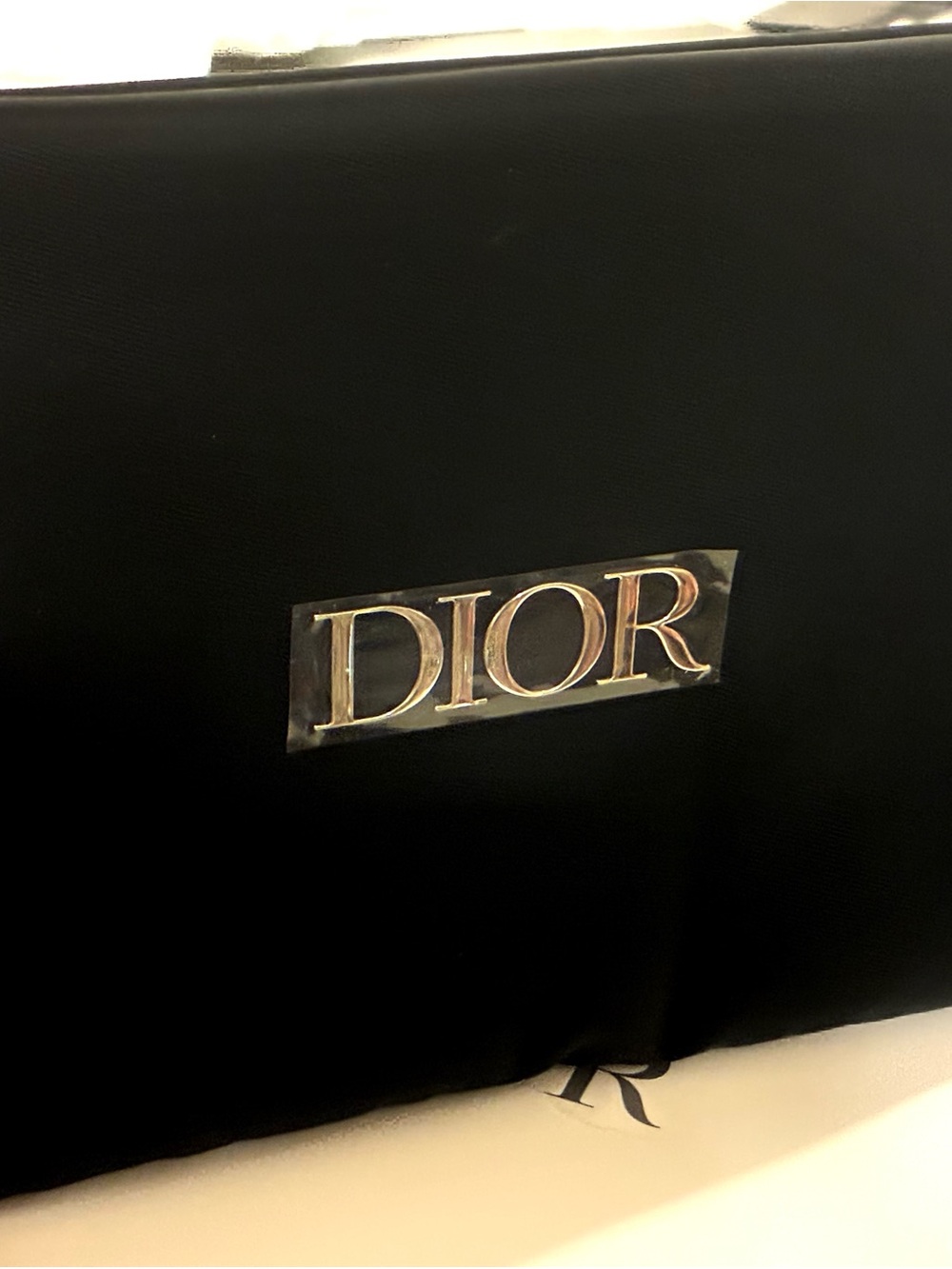 Ultra lux Dior Metal Embossed Rare Ultra Soft velvety black M-L Trousseau Bag - Picture 5 of 17